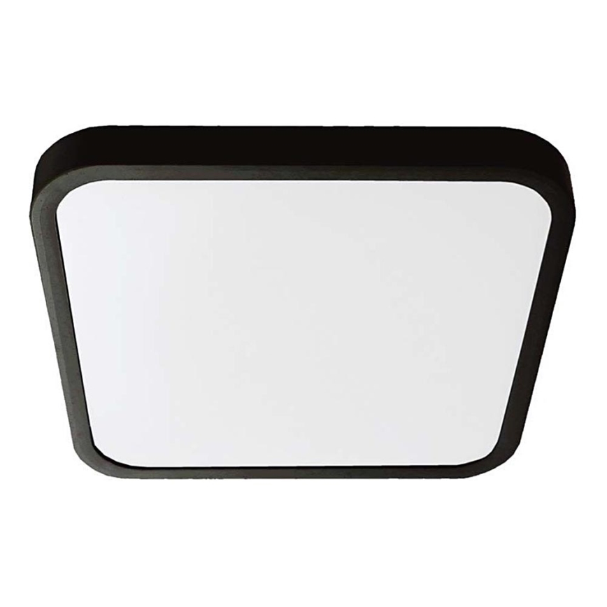 Світлодіодний стельовий світильник для ванної кімнати LED/18W/230V 4000K IP44 25x25 см чорний