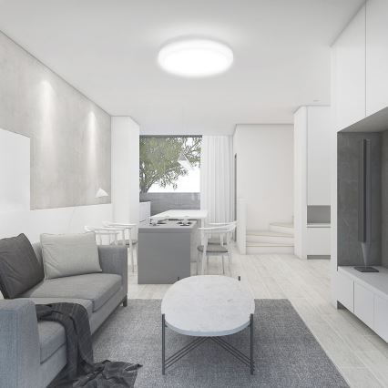 Світлодіодний стельовий світильник для ванної кімнати LED/18W/230V 4000K IP44 діаметр 22,5 см білий