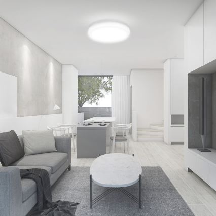 Світлодіодний стельовий світильник для ванної кімнати LED/18W/230V 4000K IP44 діаметр 22,5 см білий