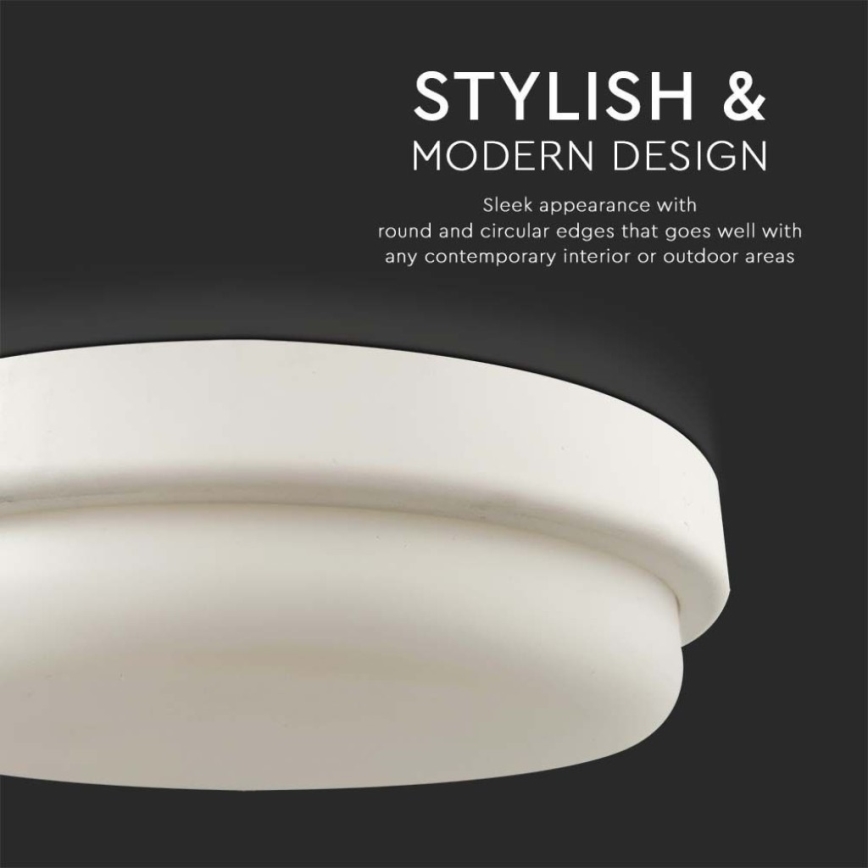 Світлодіодний стельовий світильник для ванної кімнати LED/18W/230V 4000K IP54