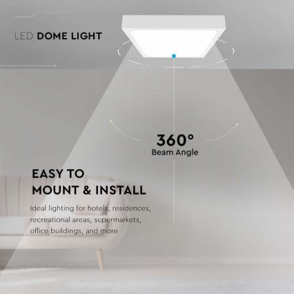 Світлодіодний стельовий світильник для ванної кімнати LED/18W/230V 6500K IP44 білий