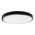 Світлодіодний стельовий світильник для ванної кімнати LED/24W/230V 3000K IP44 чорний