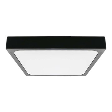 Світлодіодний стельовий світильник для ванної кімнати LED/30W/230V 6500K IP44 42x42 см чорний
