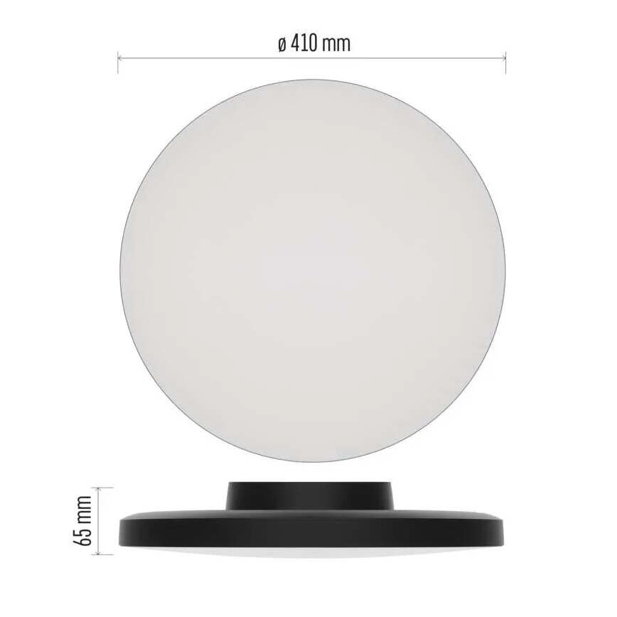 Світлодіодний стельовий світильник для ванної кімнати LED/32W/230V 3000/4000/5700K IP55 чорний
