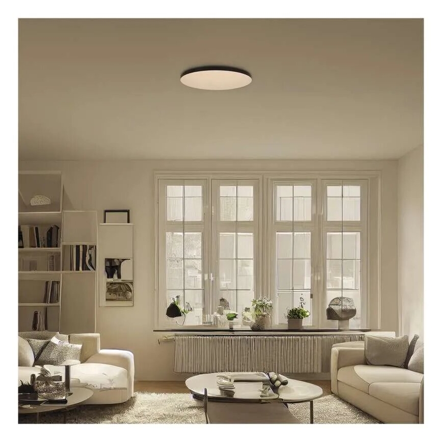 Світлодіодний стельовий світильник для ванної кімнати LED/32W/230V 3000/4000/5700K IP55 чорний