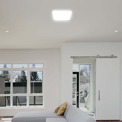 Світлодіодний стельовий світильник для ванної кімнати LED/48W/230V 6500K IP44 42x42 см білий