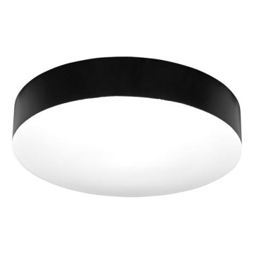 Світлодіодний стельовий світильник для ванної кімнати MAKARON LED/24W/230V 3000/4000/6000K діаметр 30 см IP44 чорний