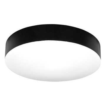 Світлодіодний стельовий світильник для ванної кімнати MAKARON LED/50W/230V 3000/4000/6000K діаметр 50 см IP44 чорний