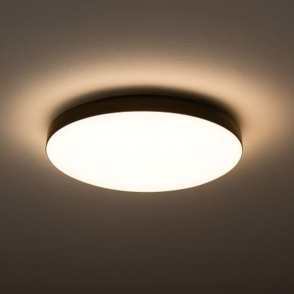 Світлодіодний стельовий світильник для ванної кімнати MAYA LED/15W/230V діаметр 33 cm IP44 чорний