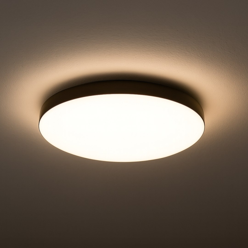 Світлодіодний стельовий світильник для ванної кімнати MAYA LED/15W/230V діаметр 33 cm IP44 чорний