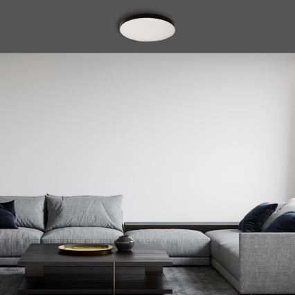 Світлодіодний стельовий світильник для ванної кімнати MAYA LED/15W/230V діаметр 33 cm IP44 чорний