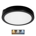 Світлодіодний стельовий світильник для ванної кімнати NAIROS LED/24W/230V 3000/4000/6500K IP65 діаметр 30 см чорний