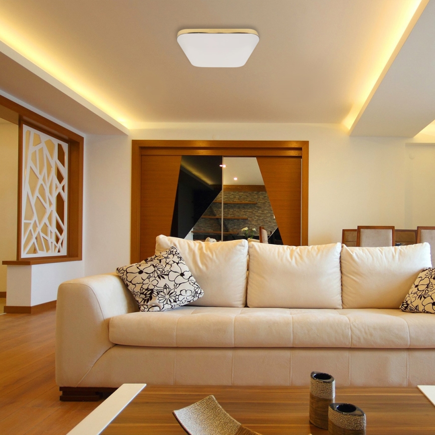 Світлодіодний стельовий світильник для ванної кімнати NEMO LED/17W/230V IP44 золотий