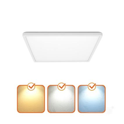 Світлодіодний стельовий світильник для ванної кімнати NIVERA LED/12W/230V IP54 3000/4000/6000K 22,5x22,5 см білий