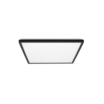 Світлодіодний стельовий світильник для ванної кімнати NIVERA LED/12W/230V IP54 3000/4000/6000K 22,5x22,5 см чорний