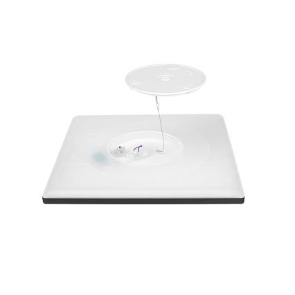 Світлодіодний стельовий світильник для ванної кімнати NIVERA LED/12W/230V IP54 3000/4000/6000K 22,5x22,5 см чорний