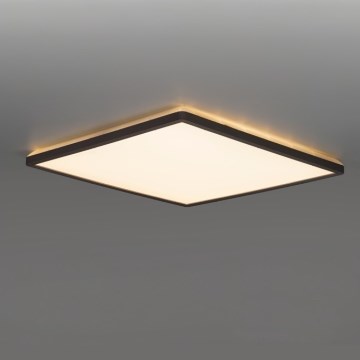 Світлодіодний стельовий світильник для ванної кімнати NIVERA LED/12W/230V IP54 3000/4000/6000K 22,5x22,5 см чорний