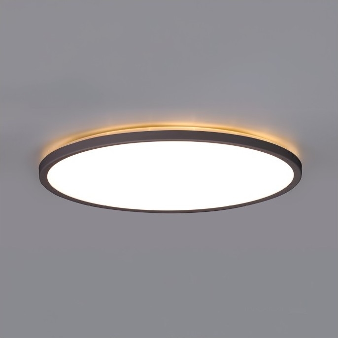 Світлодіодний стельовий світильник для ванної кімнати NIVERA LED/12W/230V IP54 3000/4000/6000K діаметр 22,5 см чорний
