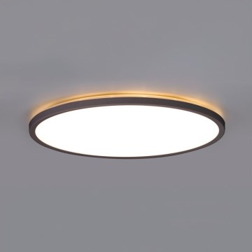 Світлодіодний стельовий світильник для ванної кімнати NIVERA LED/18W/230V IP54 3000/4000/6000K діаметр 30 см чорний