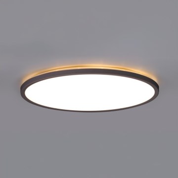 Світлодіодний стельовий світильник для ванної кімнати NIVERA LED/24W/230V IP54 3000/4000/6000K діаметр 30 см чорний