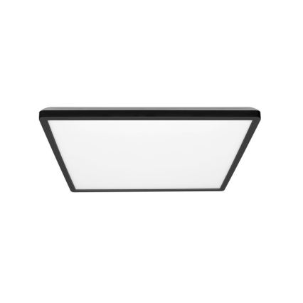 Світлодіодний стельовий світильник для ванної кімнати NIVERA LED/24W/230V IP54 3000/4000/6000K 30x30 см чорний
