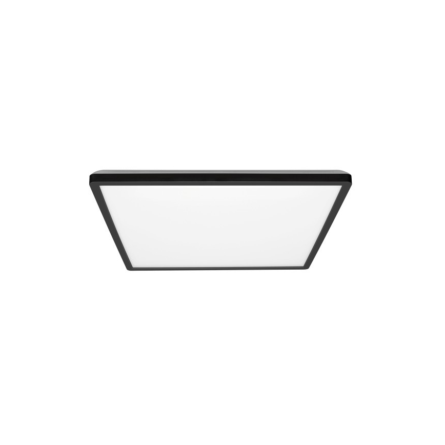 Світлодіодний стельовий світильник для ванної кімнати NIVERA LED/24W/230V IP54 3000/4000/6000K 30x30 см чорний