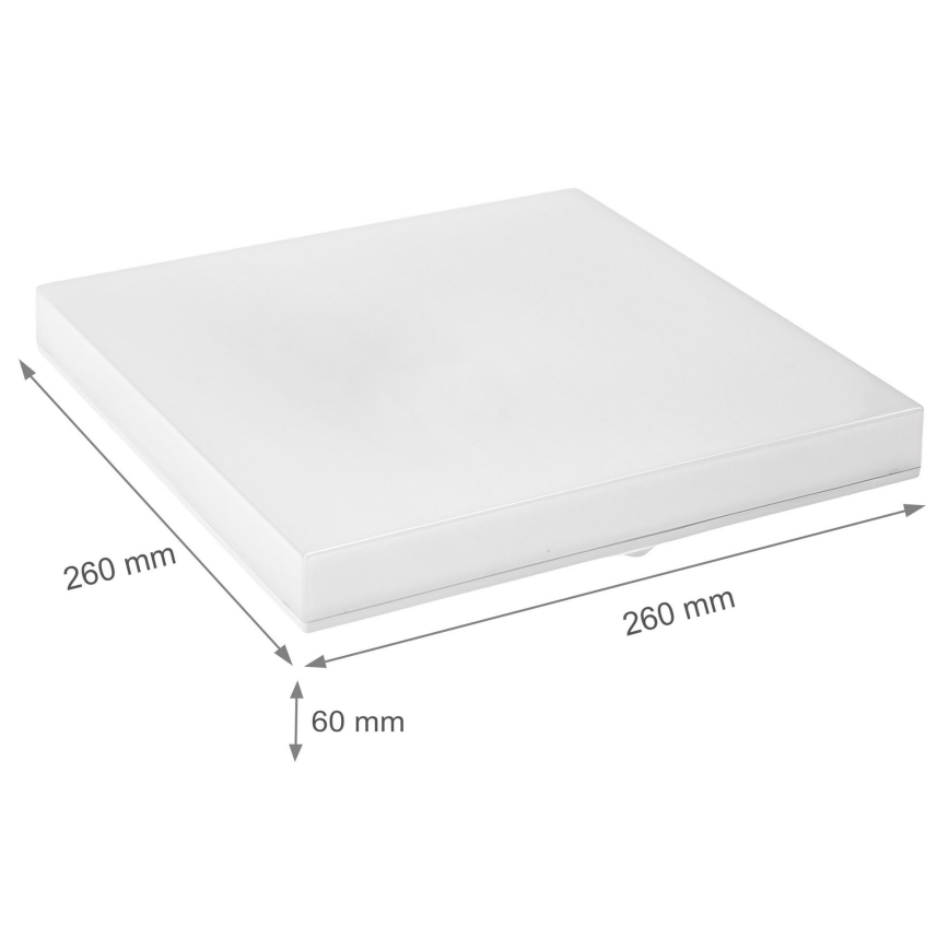 Світлодіодний стельовий світильник для ванної кімнати NYMPHEA LED/18W/230V 4000K IP44 кутовий