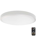 Світлодіодний стельовий світильник для ванної кімнати з датчиком LED/18W/230V 6500K IP44 білий + пульт дистанційного керування