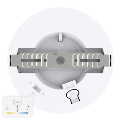 Світлодіодний стельовий світильник EVORA LED/6W/230V 3000/4000/6000K діам. 14 см білий