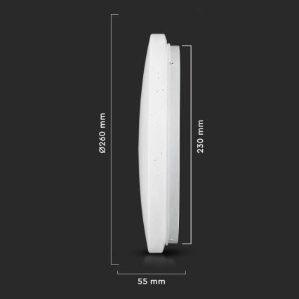 Світлодіодний стельовий світильник LED/12W/230V 26см 3000K/4000K/6400K