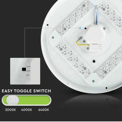 Світлодіодний стельовий світильник LED/12W/230V 26см 3000K/4000K/6400K