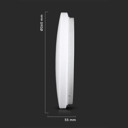 Світлодіодний стельовий світильник LED/12W/230V 26см 3000K/4000K/6400K
