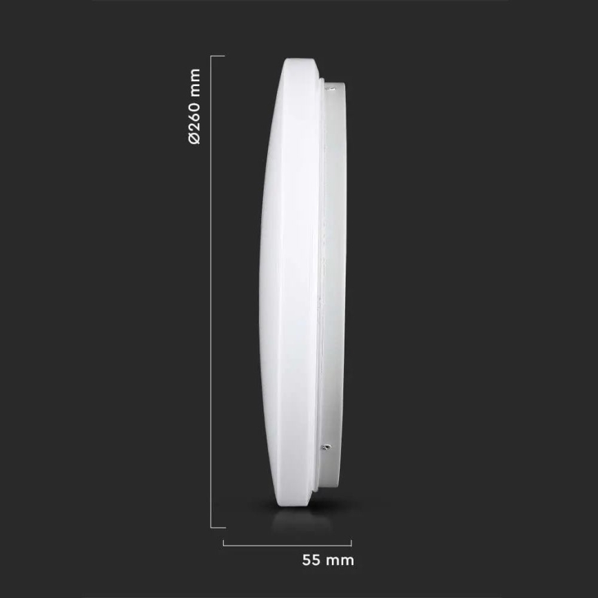 Світлодіодний стельовий світильник LED/12W/230V 26см 3000K/4000K/6400K
