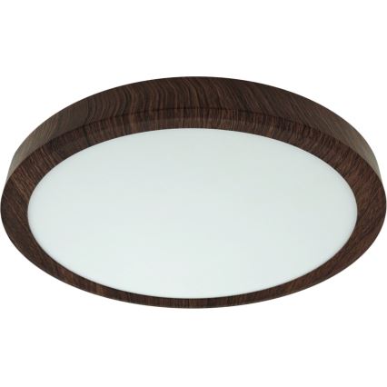 Світлодіодний стельовий світильник LED/18W/230V 3000/4000/6500K діаметр 23 см коричневий