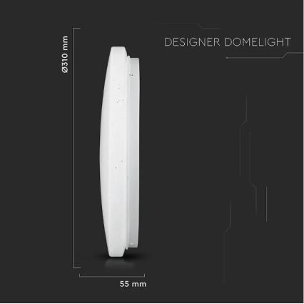 Світлодіодний стельовий світильник LED/18W/230V діаметр 31 см 3000/4000/6400K