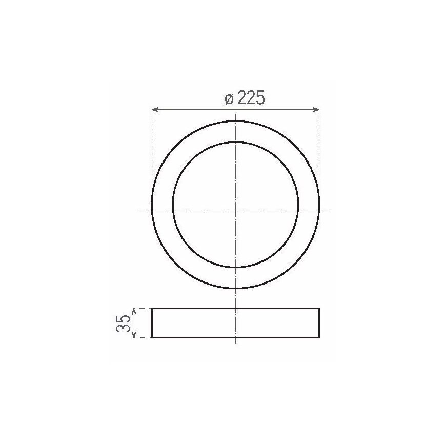 Світлодіодний стельовий світильник LED/18W/230V