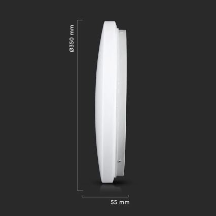 Світлодіодний стельовий світильник LED/24W/230V 35см 3000K/4000K/6400K
