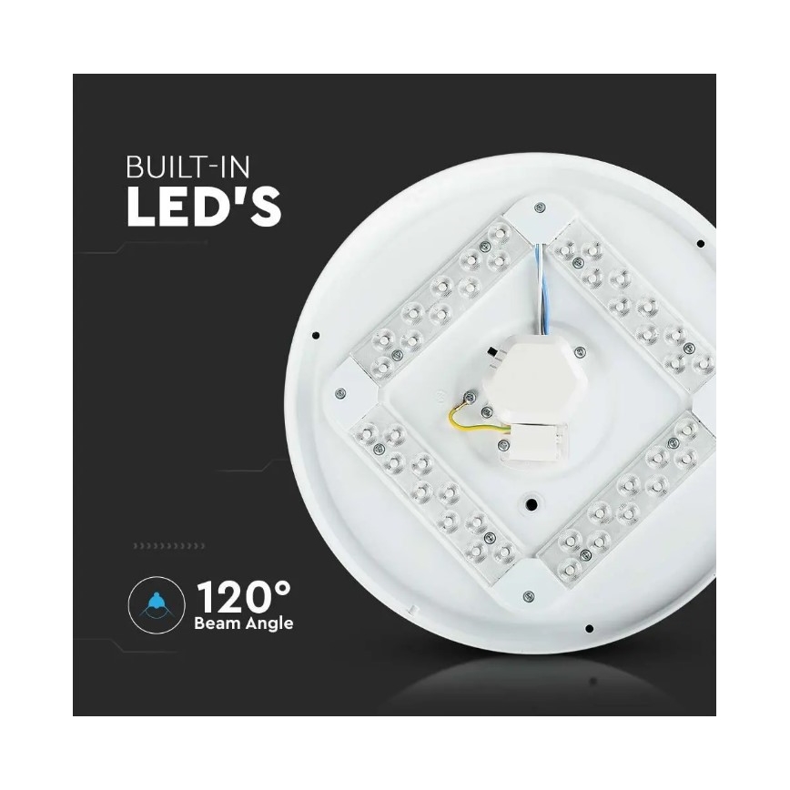 Світлодіодний стельовий світильник LED/36W/230V діаметр 50 см 3000/4000/6400K