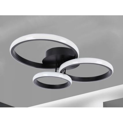 Світлодіодний стельовий світильник LED/38 Вт/230 В чорний