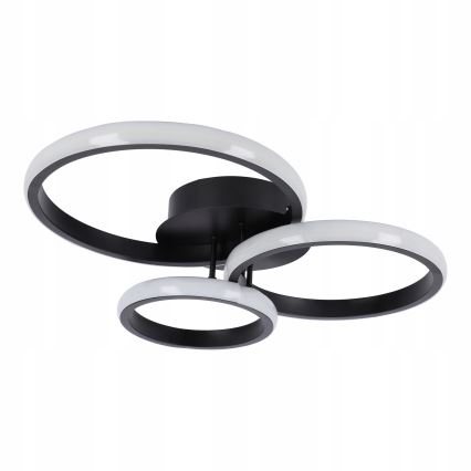 Світлодіодний стельовий світильник LED/38 Вт/230 В чорний