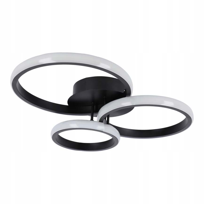 Світлодіодний стельовий світильник LED/38 Вт/230 В чорний