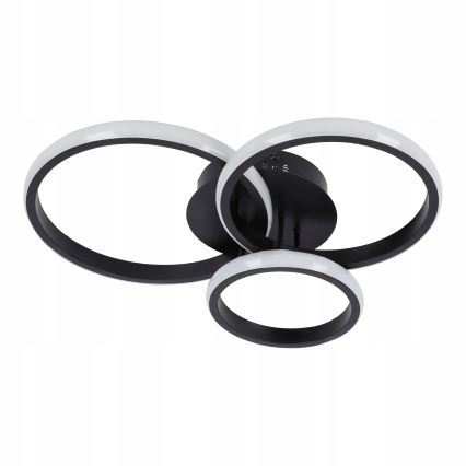 Світлодіодний стельовий світильник LED/38 Вт/230 В чорний