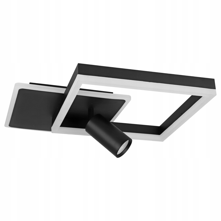 Світлодіодний стельовий світильник LED/38W/230V + 1xGU10/30W чорний