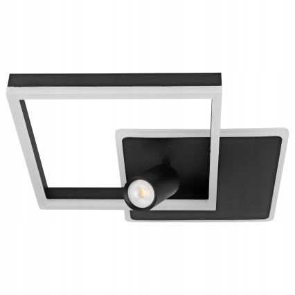 Світлодіодний стельовий світильник LED/38W/230V + 1xGU10/30W чорний