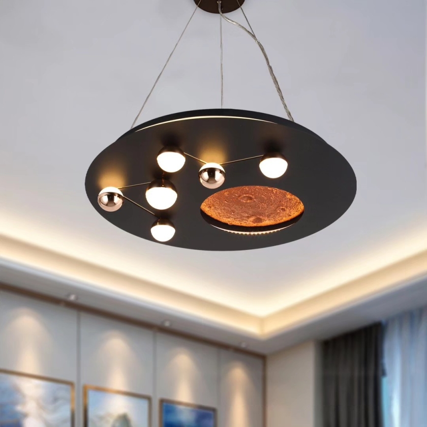 Світлодіодний стельовий світильник MARS LED/48W/230V 3000K чорний
