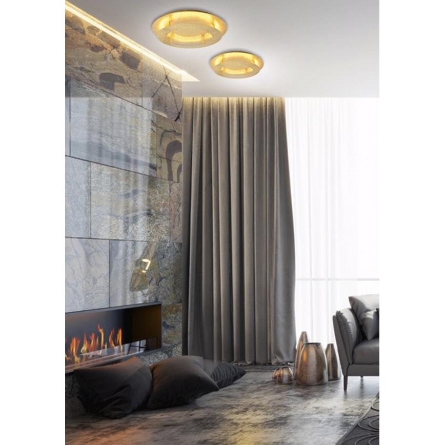 Світлодіодний стельовий світильник MERPLE LED/18W/230V золотий