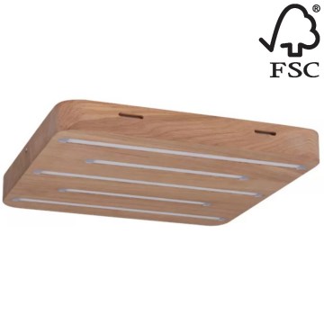 Світлодіодний стельовий світильник NEELE LED/19,5W/230V дуб – сертифіковано FSC
