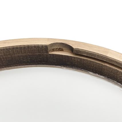 Світлодіодний стельовий світильник OAK SMOKY SLIM LED/36 Вт/230 В 4000 К, діаметр 37 см, дуб/темно-коричневий