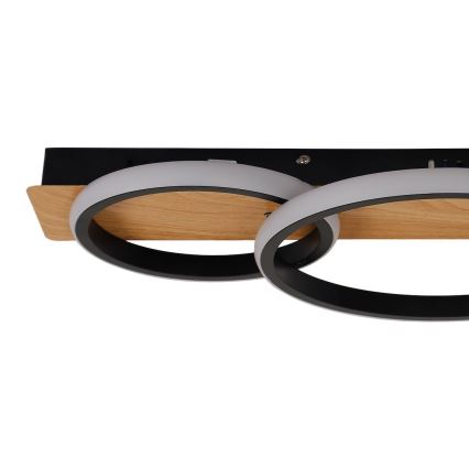 Світлодіодний стельовий світильник РОВЕНА 18 Вт/230 В чорний/коричневий