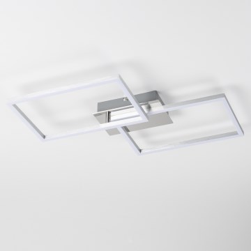 Світлодіодний стельовий світильник світлодіодний/17W/230V матовий хром